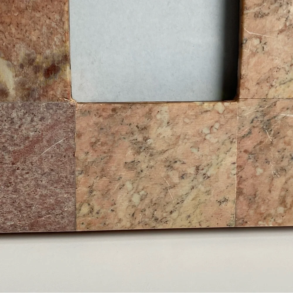 Granite Frame 2.5” X 2.5” Picture Slate Tiles Travertine Rustic Beige Pink Tan